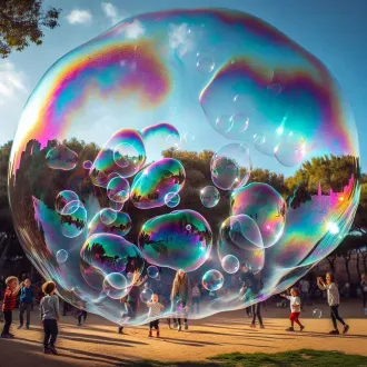 Sculpteur sur bulles de savon